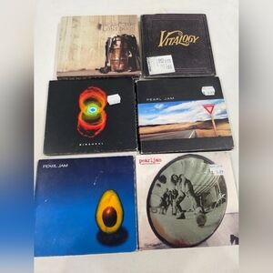 CD Lot Of 6 Pearl Jam CDs Lost Dogs Yield Vitalogy Binaural Etc 90s Grunge Rock